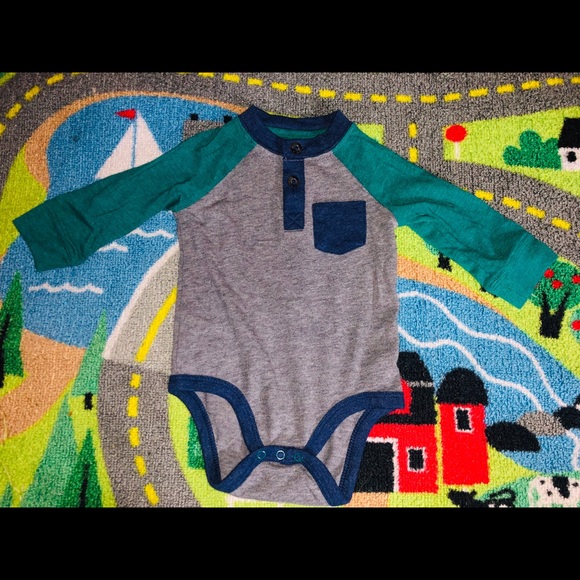 Cat & Jack Baby Boy 3-Piece Outfit – Vest, Shirt & Pants | 0–3 Months - Picture 5 of 8